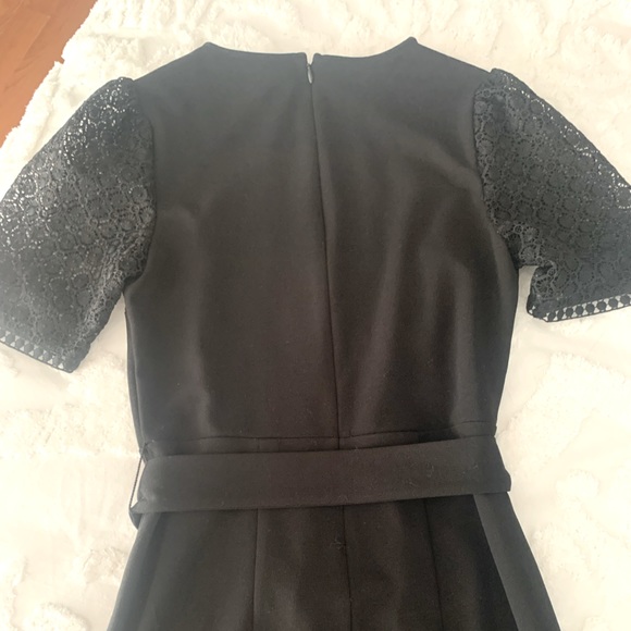 Express Belted Lace Sleeve Sheath Dress - Picture 6 of 6